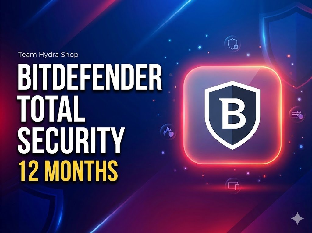 Bitdefender Total Security – 1 Year Official Subscription (Personal Email Activation)